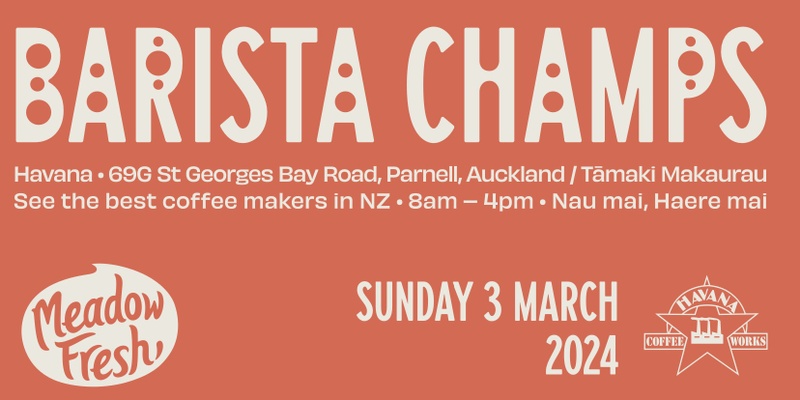 Regional Barista Champs 2024 Auckland