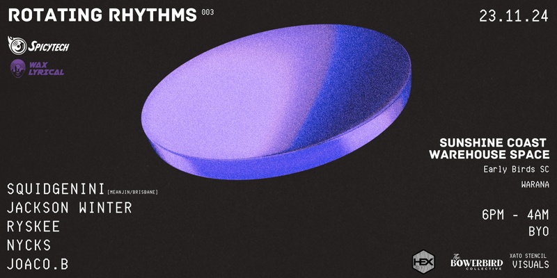 Rotating Rhythms 003 ft. Squidgenini (Meanjin/Brisbane), Nycks & Joaco.B