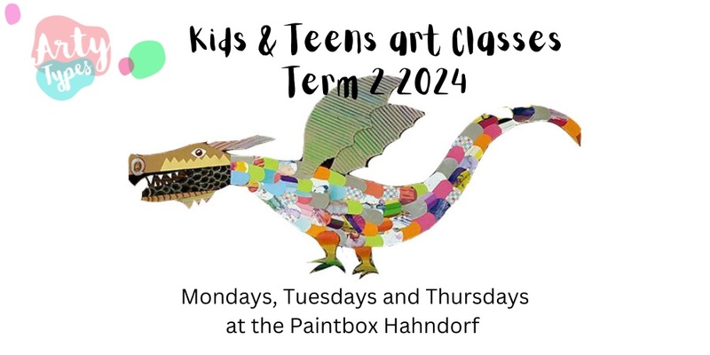 Arty Types kids art classes Term 2 2024