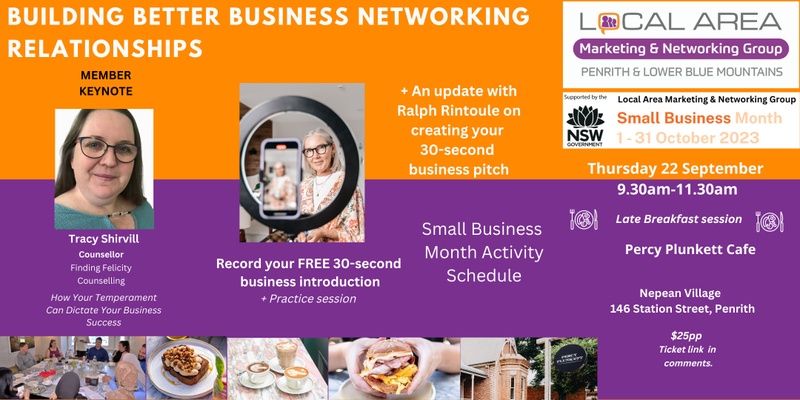 28 Sept: Penrith & Lower Mountains - Building Better Business Relationships