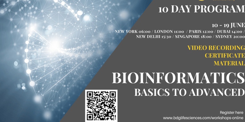 Bioinformatics 10 Day Certificate Online Training