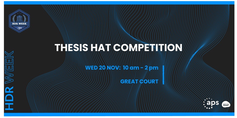 HDR Week - Thesis Hat Competition