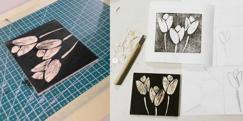 Japanese Woodblock Printing with Emilie