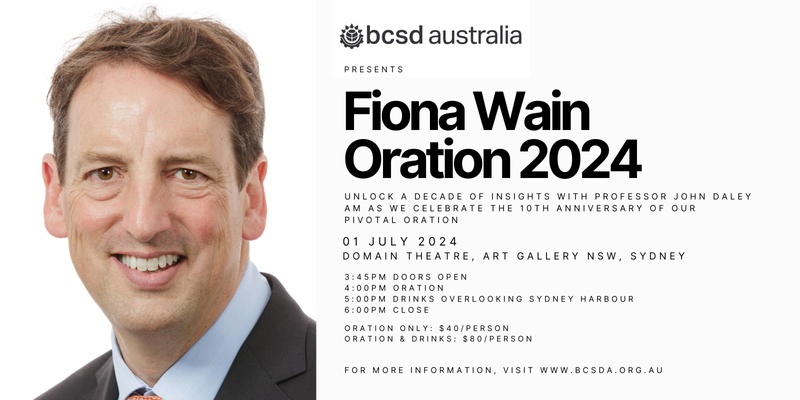 Fiona Wain Oration 2024
