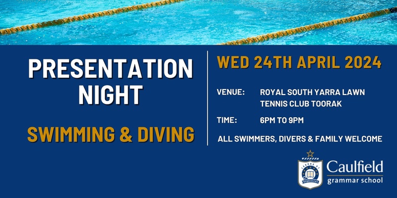 Swimming & Diving Presentation Night 2024