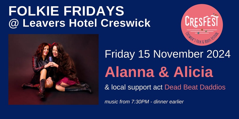 FOLKIE FRIDAY NOVEMBER 2024 - ALANNA & ALICIA @ LEAVER'S HOTEL