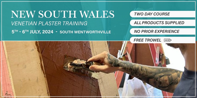 NSW Venetian Plaster Training - (5th - 6th July, 2024)
