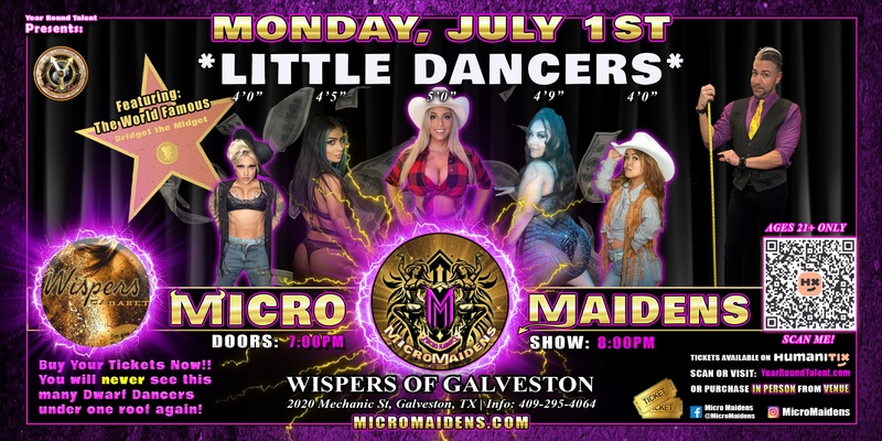 Galveston, TX - Micro Maidens: The Show "Must Be This Tall to Ride!"