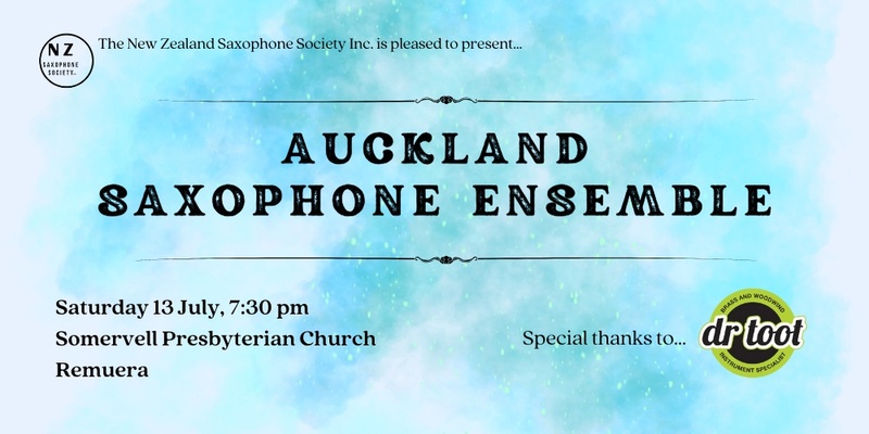 Auckland Saxophone Ensemble - Debut Concert