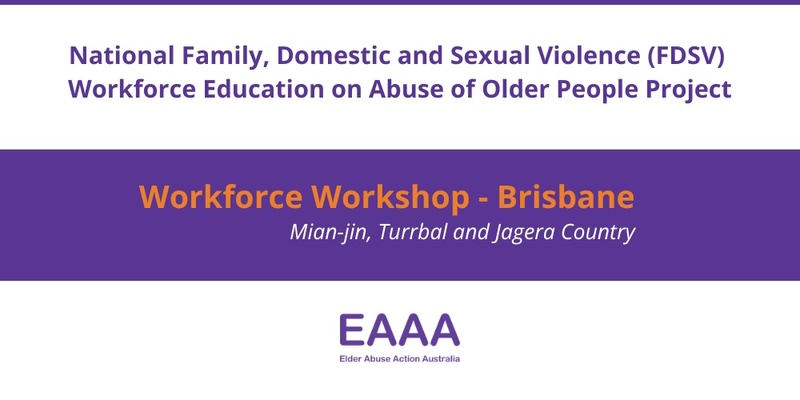 Workforce Consultation Workshop - Brisbane QLD