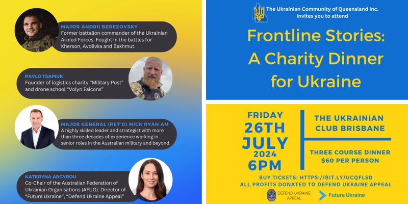 Frontline Stories: A Charity Dinner for Ukraine