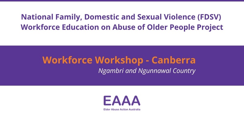 Workforce Consultation Workshop - Canberra ACT