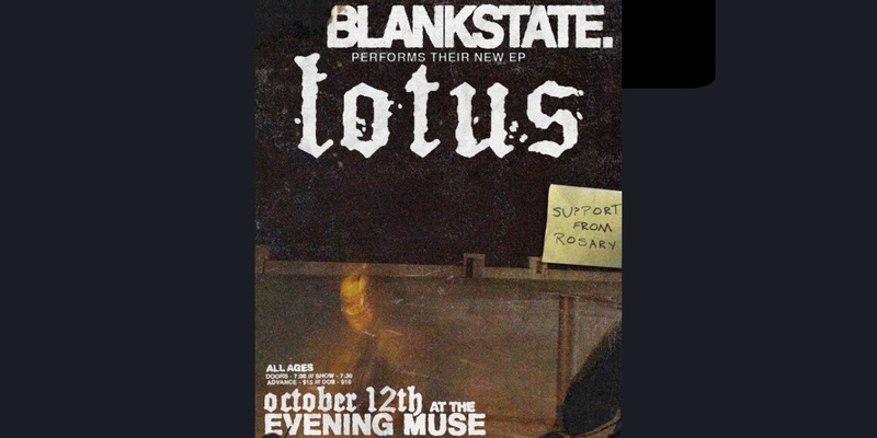 blankstate. EP release show with Rosary