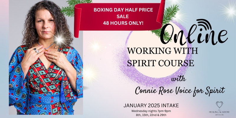 ONLINE- WORKING WITH SPIRIT -Starting Jan 8 2025