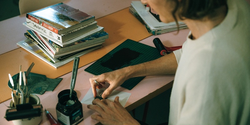 "Repeat Pattern" Lino Print Workshop - 9 December