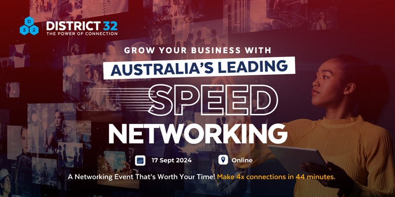 Australia’s Leading Speed Networking Event – Online – Tue 17 Sep