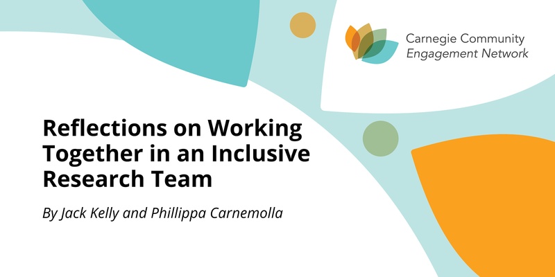 Reflections on Working Together in an Inclusive Research Team