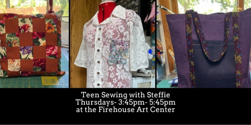 Tuesday Teen Sewing with Steffie- January 14- March 4- 8 weeks