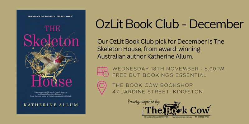 December OzLit Book Club - The Skeleton House