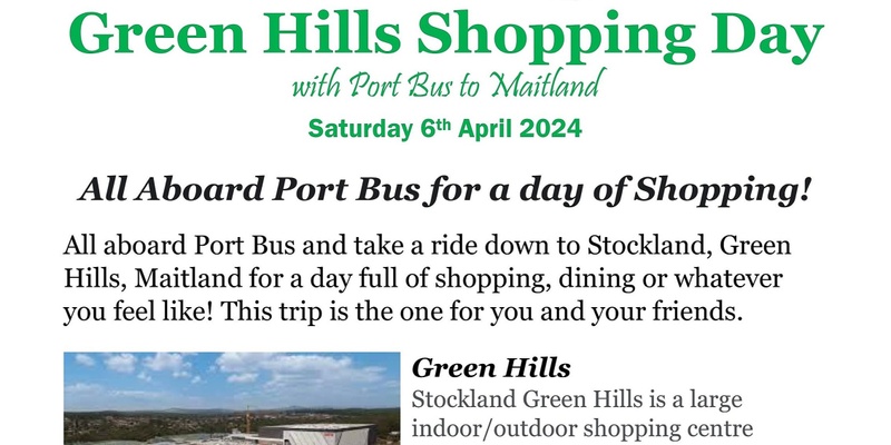 Green Hills Shopping Day