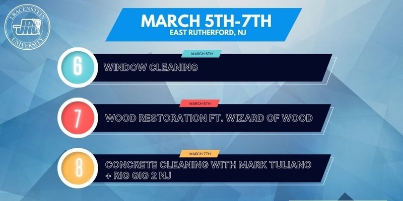 March 5th-7th: Window Cleaning, Wood Restoration, Concrete Cleaning