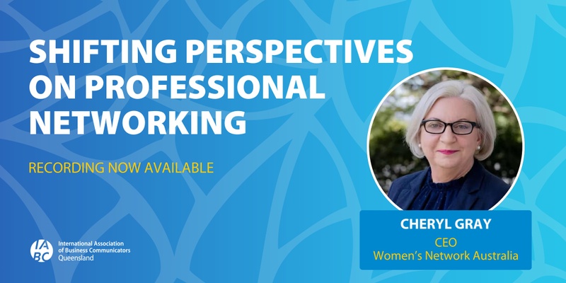 PURCHASE RECORDING: Shifting Perspectives on Professional Networking