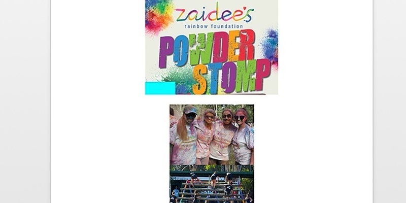 Zaidee's MAD MUDDY POWDER STOMP 7 colour stations to throw colour powder over everyone or just someone plus some mud = fun fun fun.