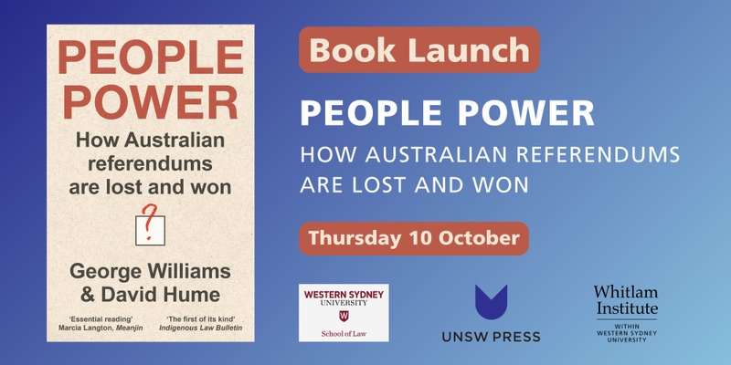 Book Launch | People Power: How Australian referendums are lost and won