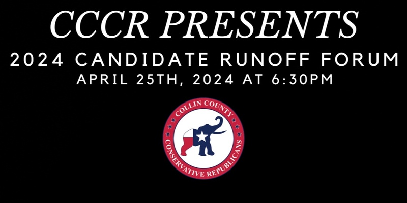 Candidate Forum for May 2024 Runoff Elections