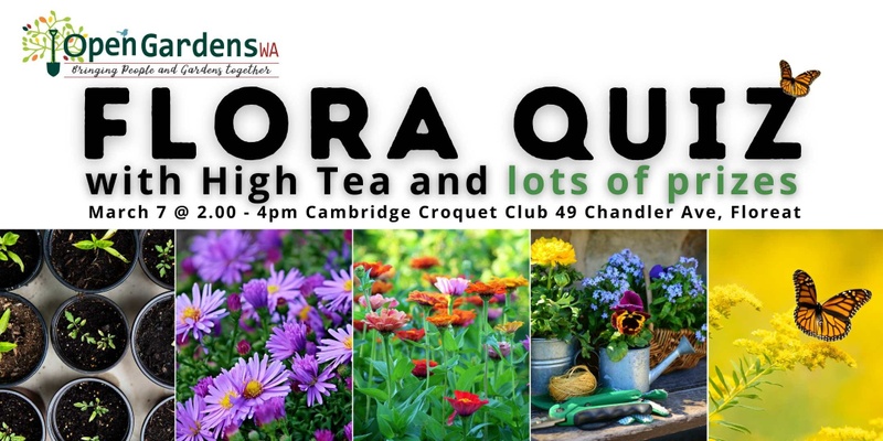 Flora Quiz High Tea 