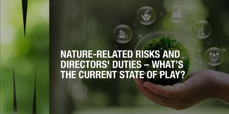 Nature-related risks and directors' duties – what's the current state of play?