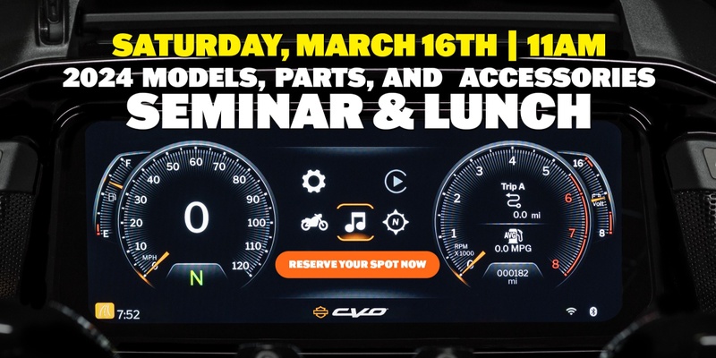 2024 Models, Parts, and Accessories Seminar & Lunch