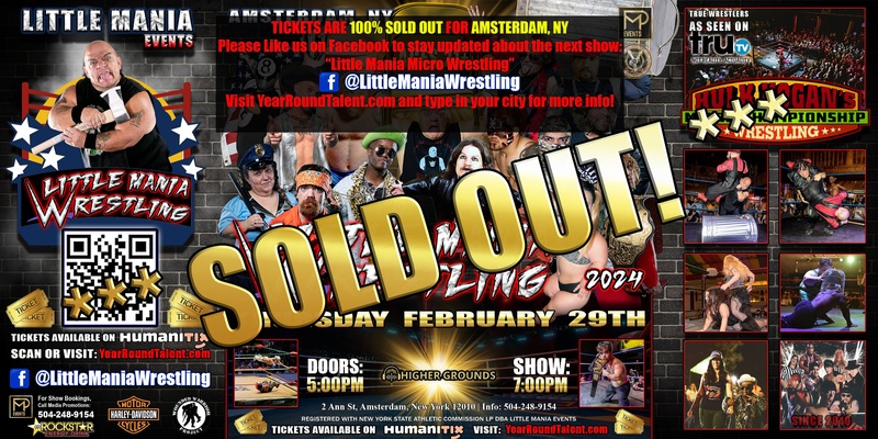 Amsterdam, NY - Little Mania Events Presents: Little Person Wrestling!