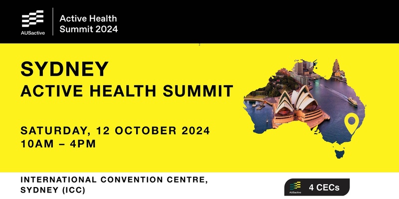 AUSactive 2024 Active Health Summit | Sydney