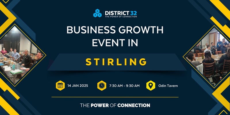 District32– Business Networking Perth- Stirling (Balcatta)  - Tue 14 Jan