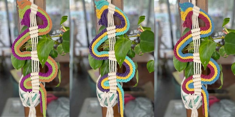 Macrame for Beginners: Rainbow Planters with Maria