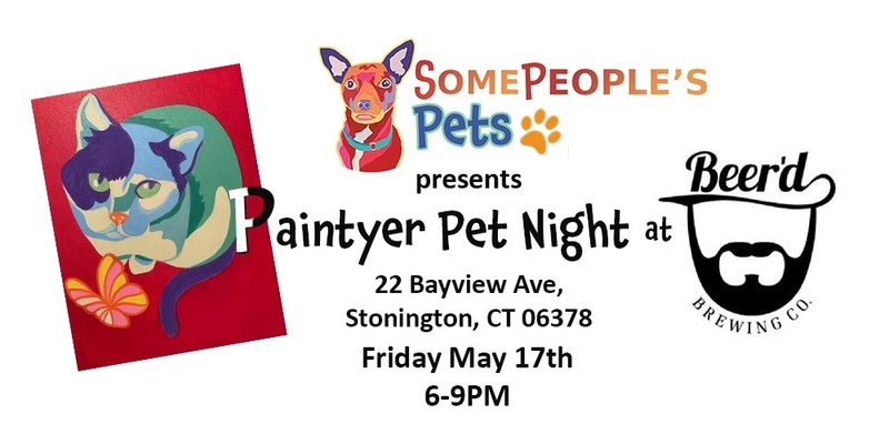 Paintyer Pet Night at Beer'd Brewing in Stonington Ct.