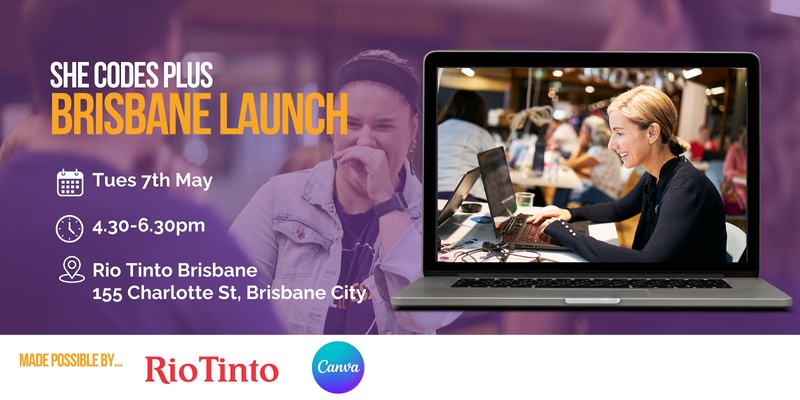 She Codes Plus - Brisbane Launch event