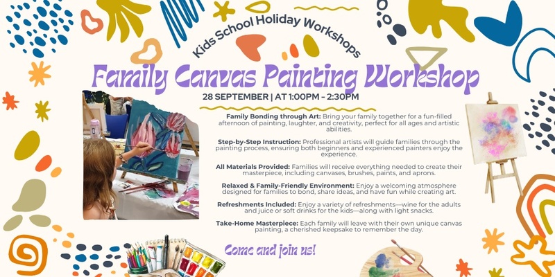 School Holiday : Family Canvas