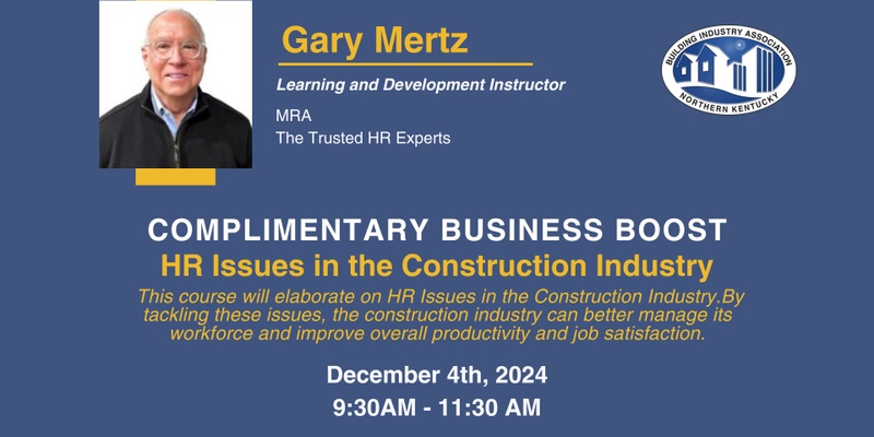 Super CEU Day - HR Issues in the Construction Industry