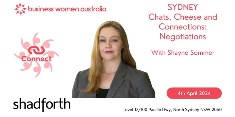 Sydney, Chats, Cheese and Connections: Negotiations