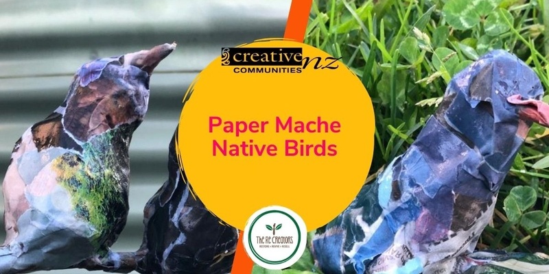 Paper Mache Native Birds, Glen Eden Library, Tuesday 26 September, 2pm - 4pm 