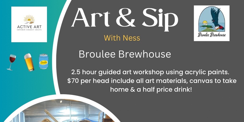 Art & Sip with Ness from Active Art 