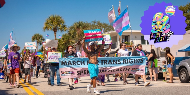 Trans March in the Space Coast Pride Parade