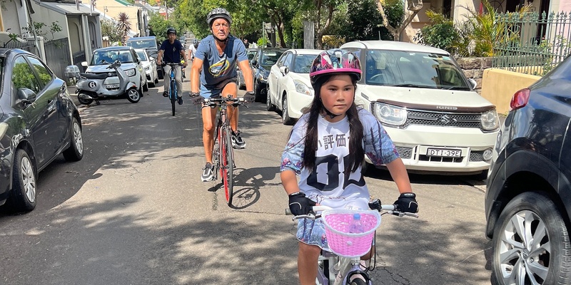 Family guided ride, Sydney Park, Cycleways & quiet streets