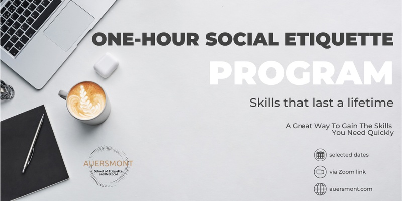 One-Hour Social Etiquette Online Program