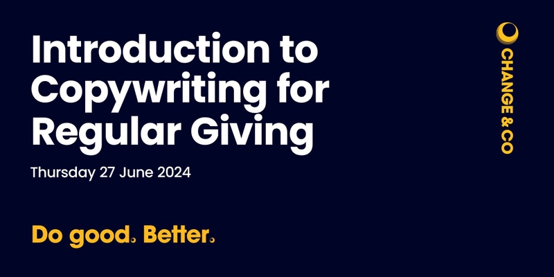 Introduction to Copywriting for Regular Giving
