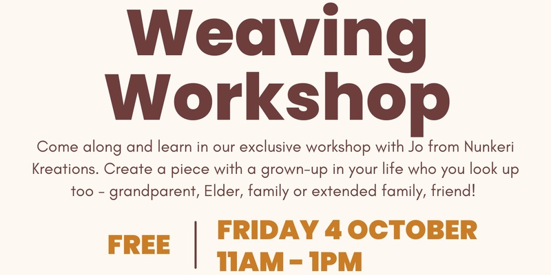 Weaving Workshop (Seniors Festival and Youth Services)