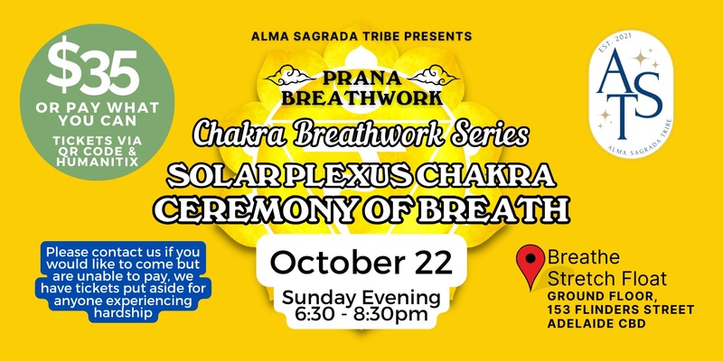 Chakra Series: Solar Plexus Chakra | October @ Breathe Stretch Float | Sunday Evening Breathing Ceremony