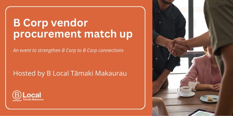 B Local Tāmaki Makaurau Procurement Vendor Match Up